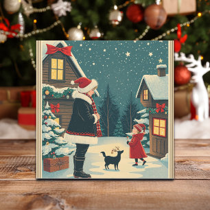 Weihnachtsvorstellung Feiertagskarte