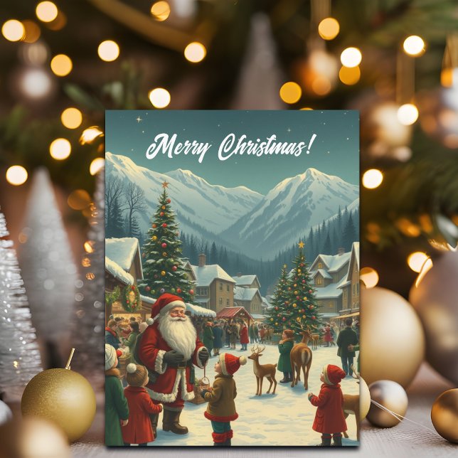 Weihnachtsvorstellung Feiertagspostkarte (Von Creator hochgeladen)