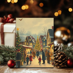 Weihnachtsvorstellung Feiertagspostkarte