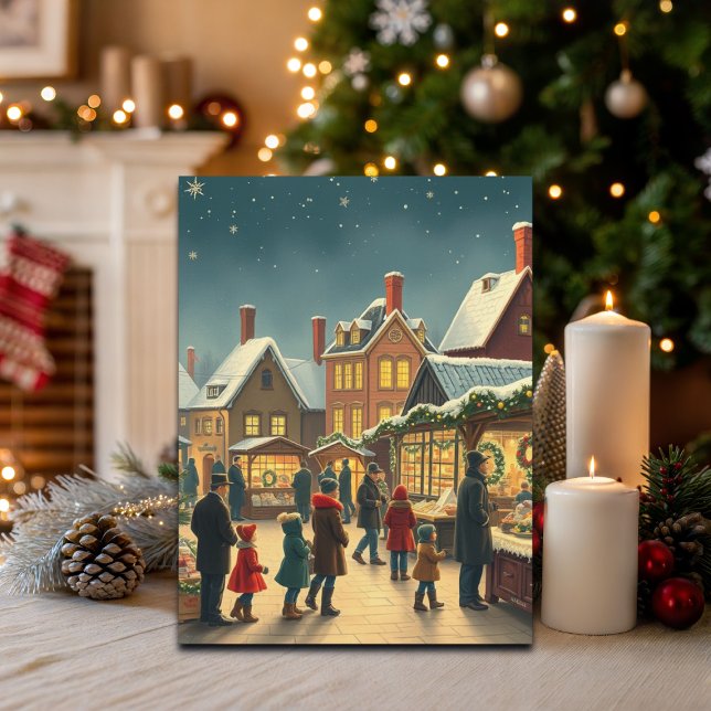 Weihnachtsvorstellung Feiertagspostkarte (Von Creator hochgeladen)