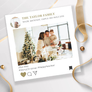 Weihnachtsvorstellung für Social Media Feiertagskarte