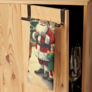 Weihnachtsvorstellung Geschirrtuch