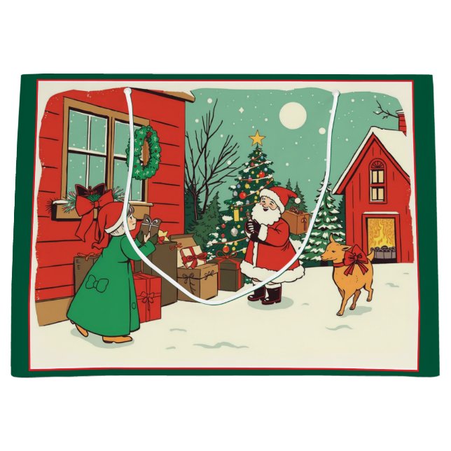 Weihnachtsvorstellung Große Geschenktüte (Vorderseite)