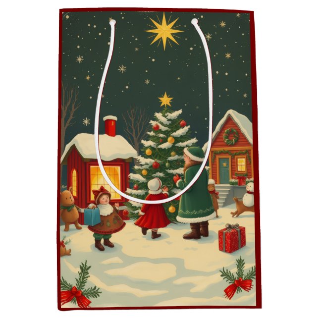 Weihnachtsvorstellung Mittlere Geschenktüte (Vorderseite)