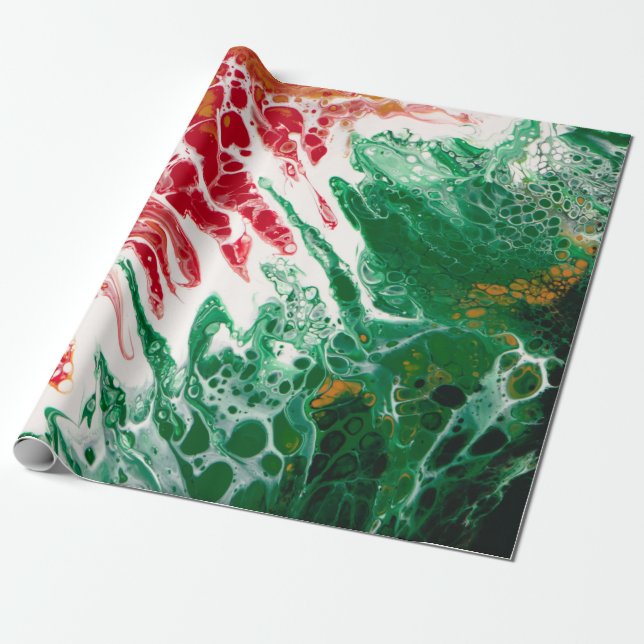 Weihnachtswackelpapier Geschenkpapier (Ungerollt)