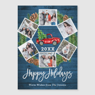 Weihnachtswagen 6 FOTO Magnetkarte