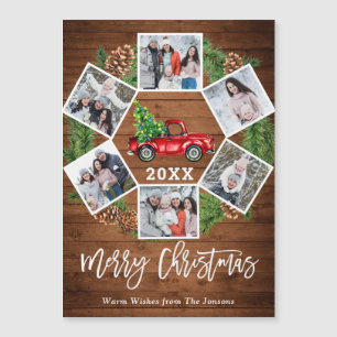 Weihnachtswagen 6 FOTO Magnetkarte