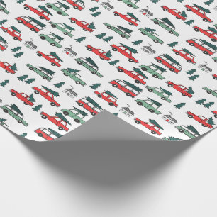 Weihnachtswagen Geschenkpapier