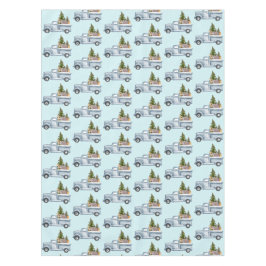 Weihnachtswagen mit Niedlichen Tieren Muster Tischdecke