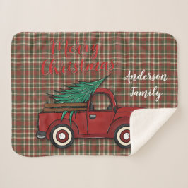 Weihnachtswagen Personalisiert Sherpadecke