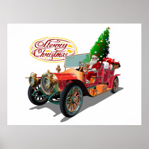 Weihnachtswagen Poster
