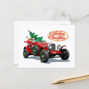 Weihnachtswagen Postkarte