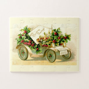 Weihnachtswagen Puzzle