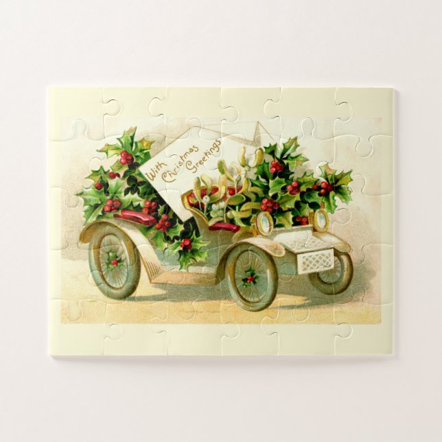Weihnachtswagen Puzzle (Horizontal)