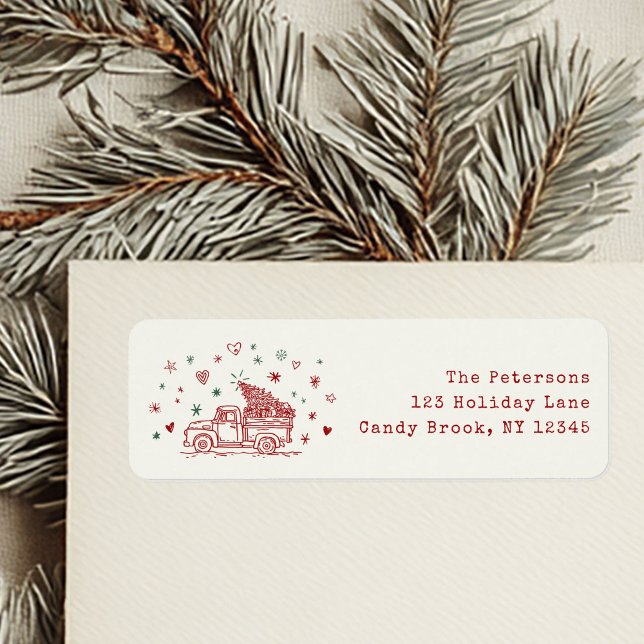 Weihnachtswagen Retro Rot und Grün (Von Creator hochgeladen)