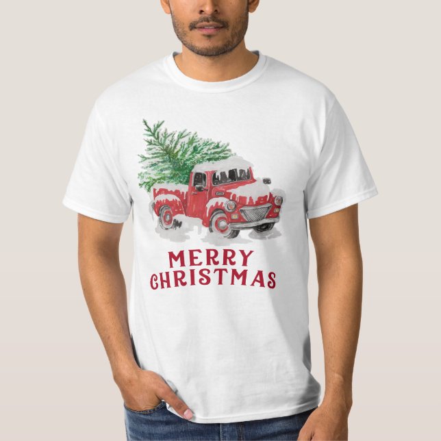 Weihnachtswagen-T - Shirt (Vorderseite)