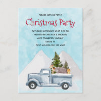 Weihnachtswagen Tragend Treppen & Tiere Party