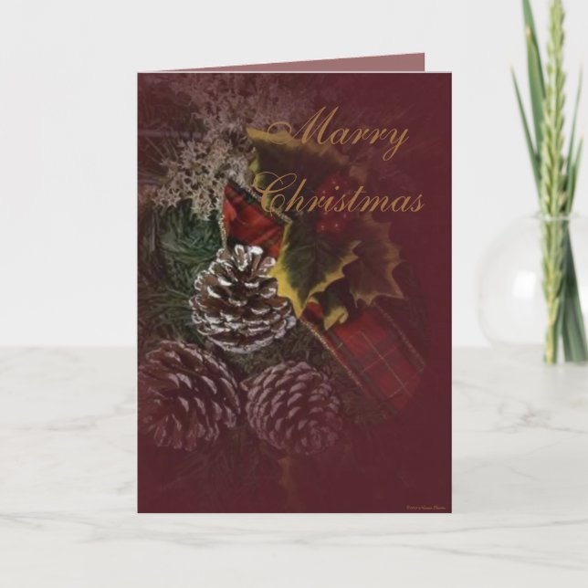 Weihnachtswahnkarte Feiertagskarte (Vorderseite)