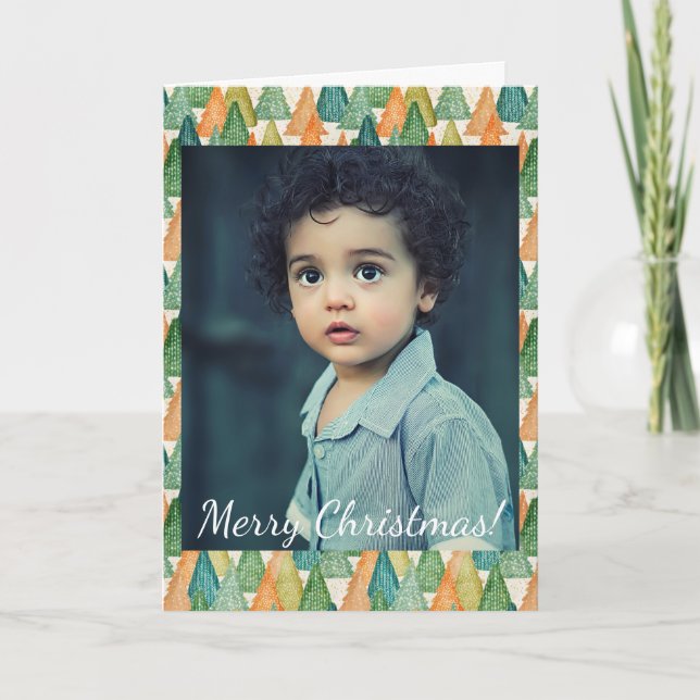 Weihnachtswald Foto Evergreen Trees (Vorderseite)