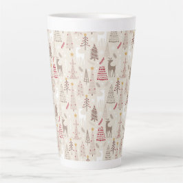 Weihnachtswald Latte Tasse