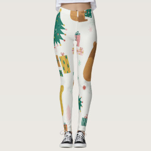 Weihnachtswaldtiere: Vintage Tiere Leggings