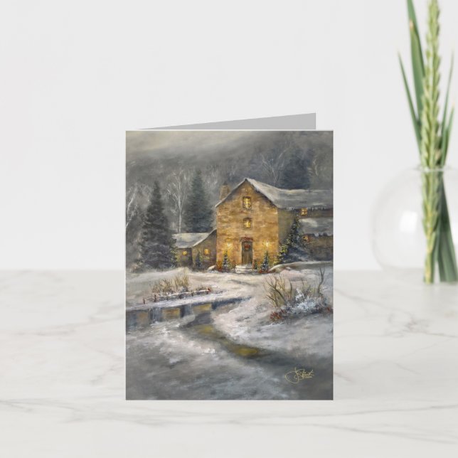 "Weihnachtswärme" Karte (Vorderseite)