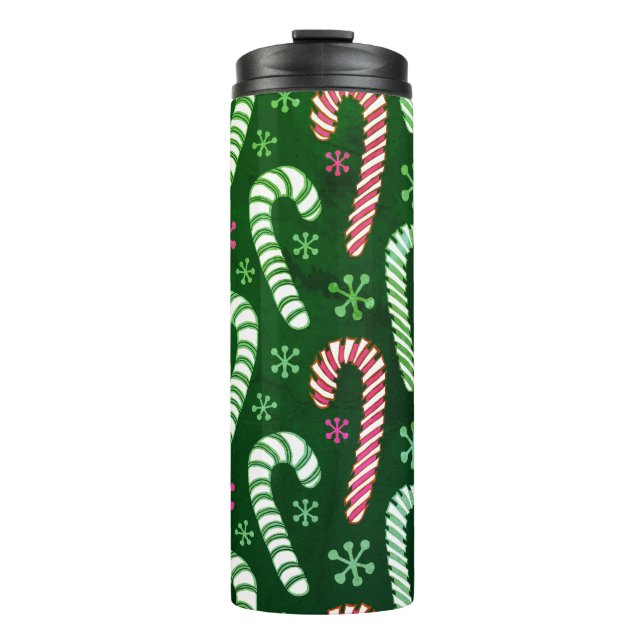 Weihnachtswärmer Mitte des Jahrhunderts Thermosbecher (Vorderseite)