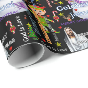 Weihnachtswaschpapier Jesus Weihnachten Geschenkpapier