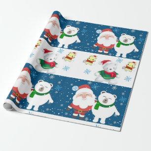 Weihnachtswaschpapier Santa Geschenkpapier
