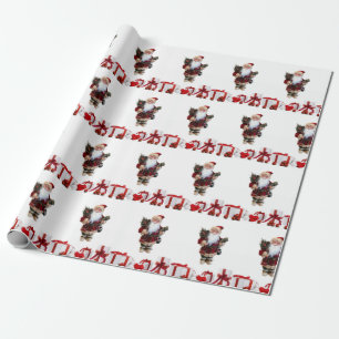 Weihnachtswaschpapier Santa Geschenkpapier