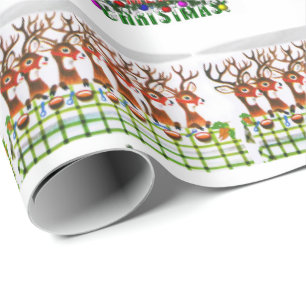 Weihnachtswaschpapier Santa Geschenkpapier