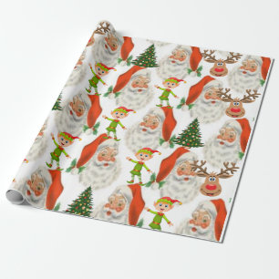Weihnachtswaschpapier Santa Geschenkpapier