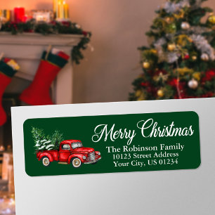 Weihnachtswasserfahrzeug Grüne Rücksendeadresse