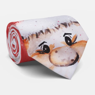 Weihnachtswasserfarbe Santa Claus "Joy Liebe Peace Krawatte