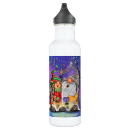 Weihnachtswasserflasche Couple Gnomes singen Edelstahlflasche