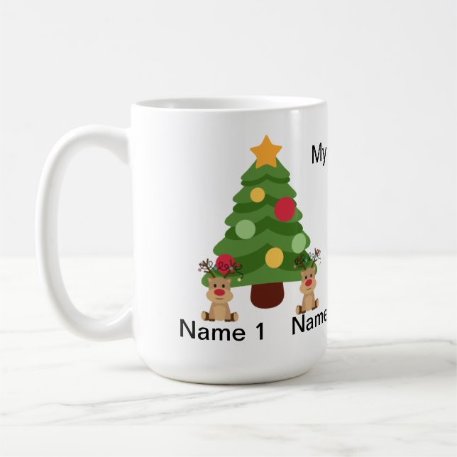 Weihnachtswasserflasche Kaffeetasse (Links)