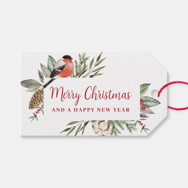 Weihnachtswasserfolien Geschenkanhänger (Vorderseite (Horizontal))