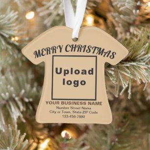 Weihnachtsweih Braunes Shirt Form Acryl Ornament