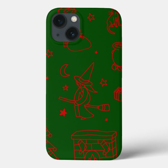 Weihnachtsweih, grün Case-Mate iPhone hülle (Rückseite)
