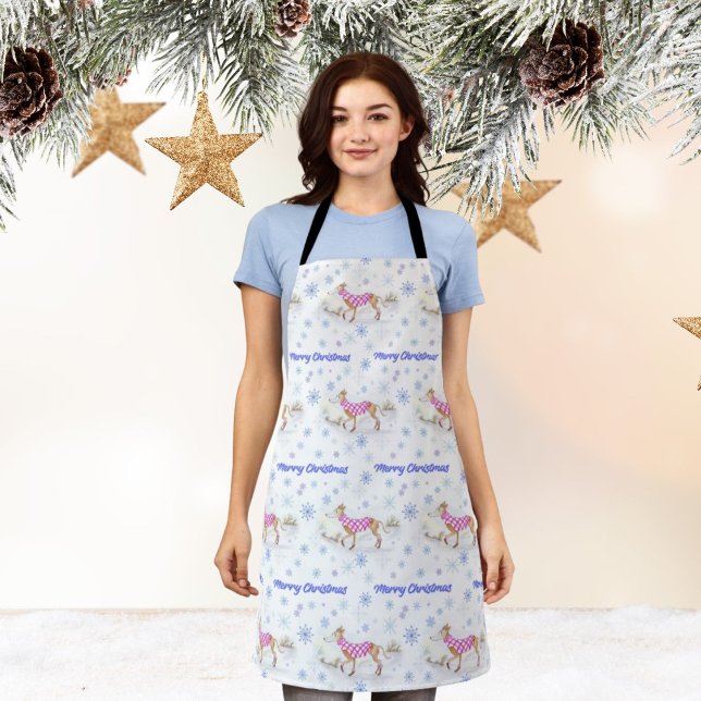 Weihnachtsweih in Wasserfarbe im Pullover Schürze (Von Creator hochgeladen)