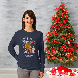 Weihnachtsweih-Lebkuchen Name Brief K Women's T-Shirt