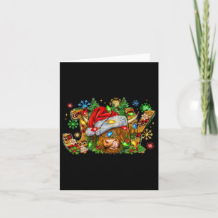 Weihnachtsweih Niedliche Hochlandkuh mit Weihnacht Karte