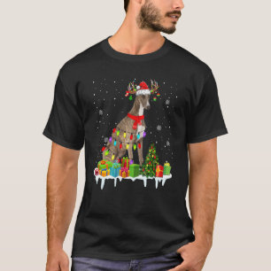 Weihnachtsweih Weihnachtslicht Weihnachtsweih Hund T-Shirt