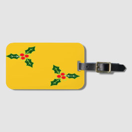 Weihnachtsweihe auf Orange Gepäckanhänger