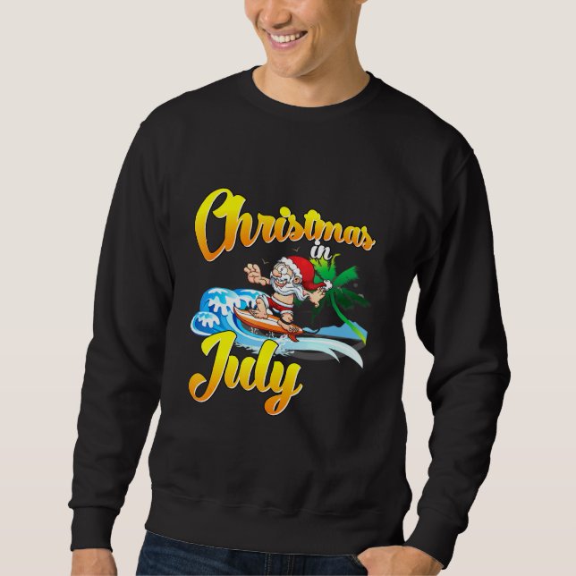 WeihnachtsWeihnachten im Juli Hawaiian Sommer Ki Sweatshirt (Vorderseite)