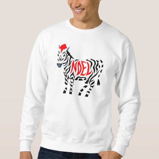 WeihnachtsWeihnachtenZebra Sweatshirt (Vorderseite)