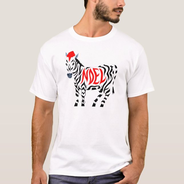 WeihnachtsWeihnachtenZebra T-Shirt (Vorderseite)