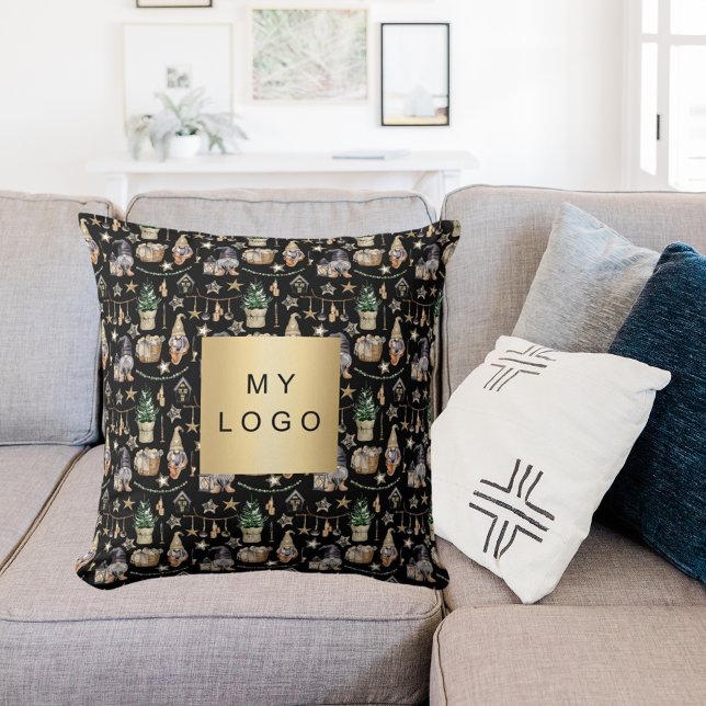 Weihnachtsweihnachtsbaum-Logo Kissen (Von Creator hochgeladen)