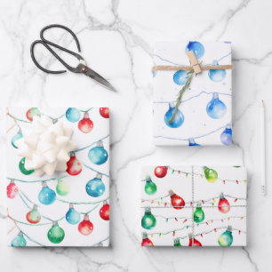 Weihnachtsweihnachtsbäume Geschenkpapier Set