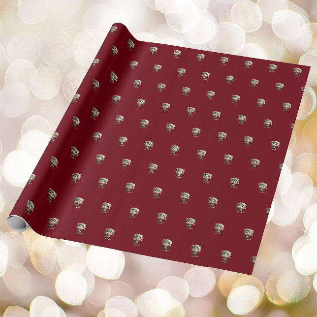 Weihnachtsweihnachtsbriefe für unschuldige Katzen Geschenkpapier (Von Creator hochgeladen)